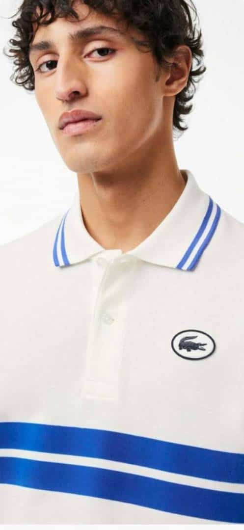 Lacost e White Premium Classic Full Sleeves Polo T-Shirt