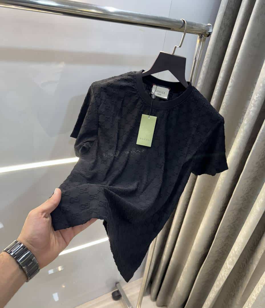 Gucc i Black EmB0sSed MonograM Imported T-Shirt Main image