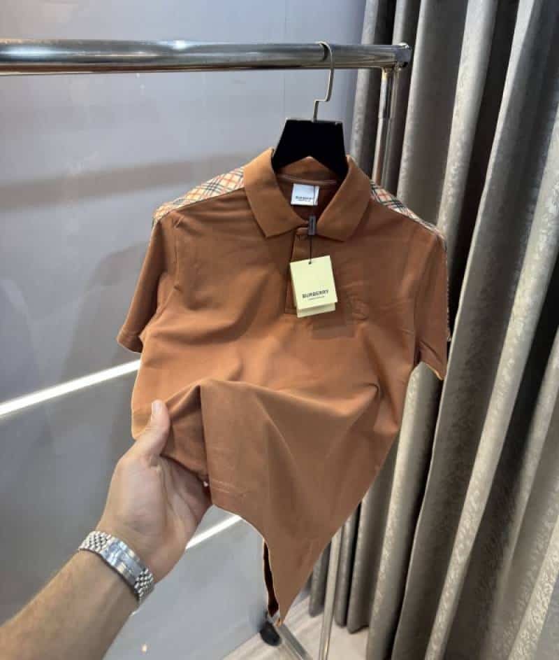 Burberr y Brown Shoulder Look Premium Polo T-Shirt Main image