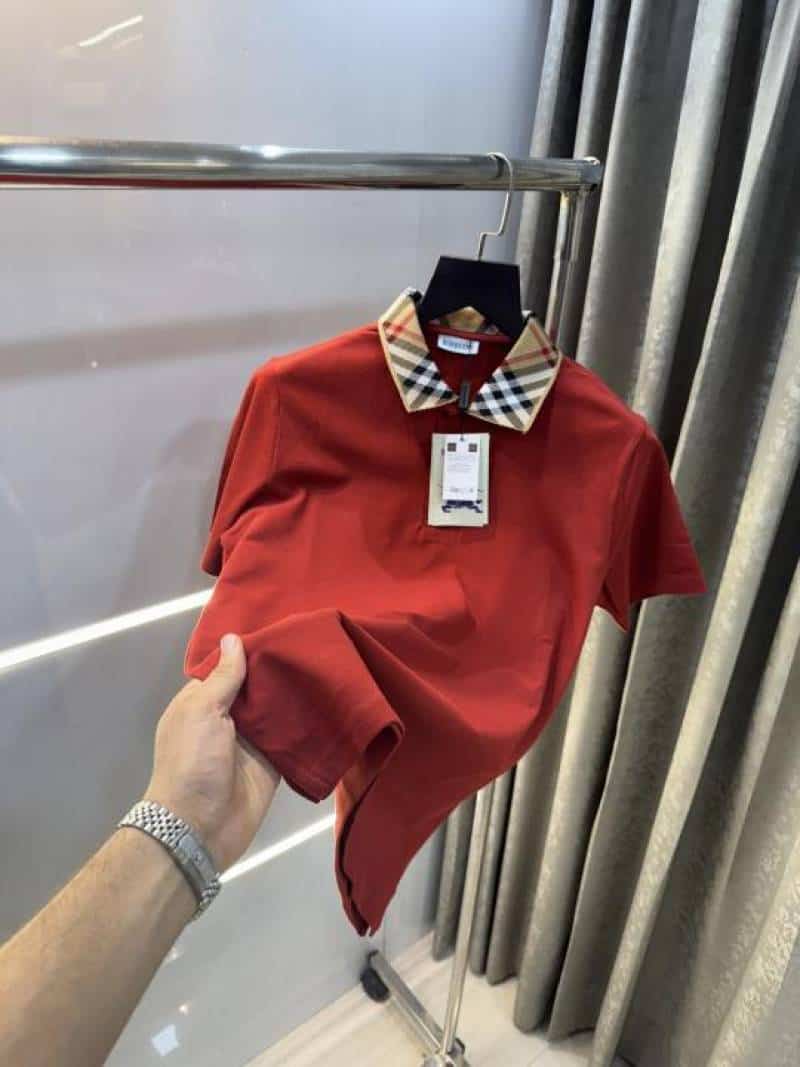 Burberr y Rust Collar Look Premium Polo T-Shirt Main image