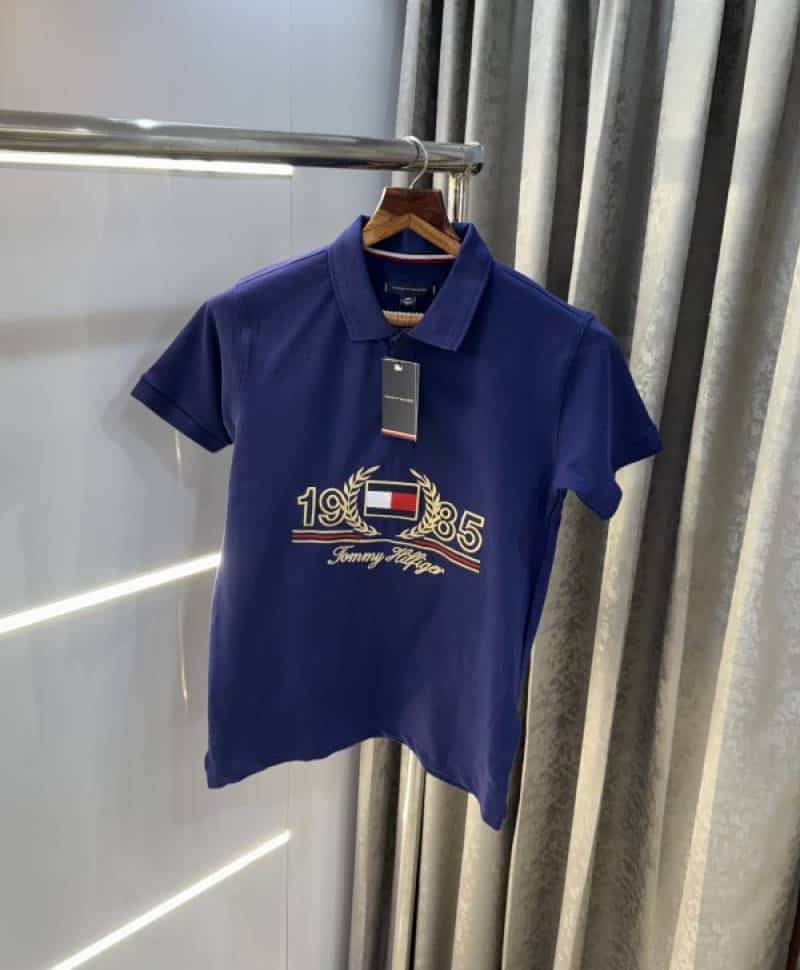 Tommy Hilfige r English Blue Embroidery Logo Premium Polo T-Shirt Main image