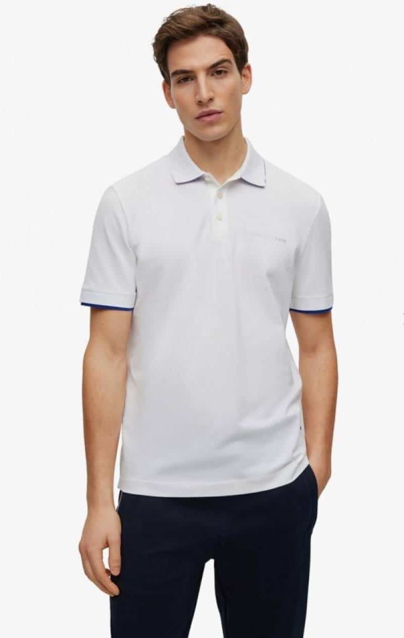 Hugo Bos s _X POR5Ch3 Edition White Premium Polo T-Shirt Main image