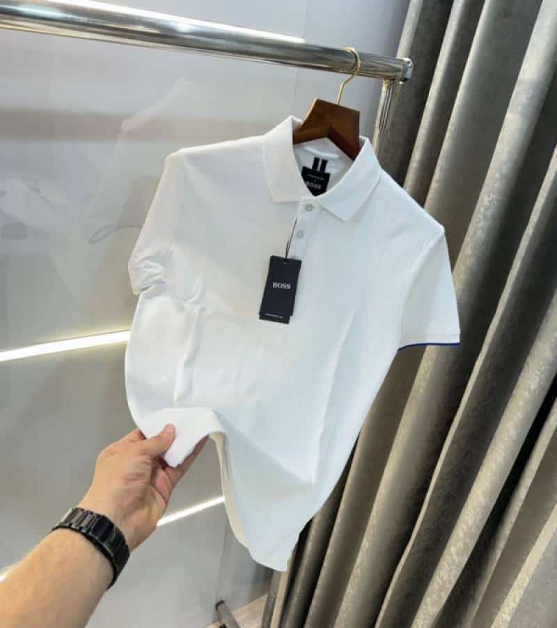 Hugo Bos s _X POR5Ch3 Edition White Premium Polo T-Shirt Secondary image