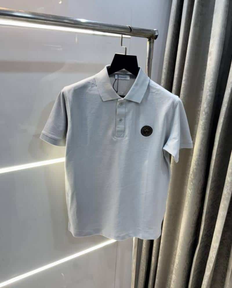 VErsace  Couture Grey Back Print Imported Polo T-Shirt Secondary image