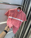 Calvin  Klein  Pink Logo Print Premium Polo T-Shirt