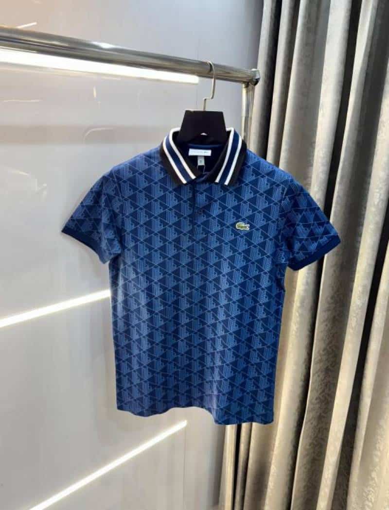 Lacost e Navy Blue Embroidery Logo Premium Polo T-Shirt Secondary image