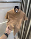Zar a Beige Knitted Premium Classic Polo T-Shirt
