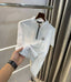 Balmai n Paris White Steel Logo Premium Polo T-Shirt