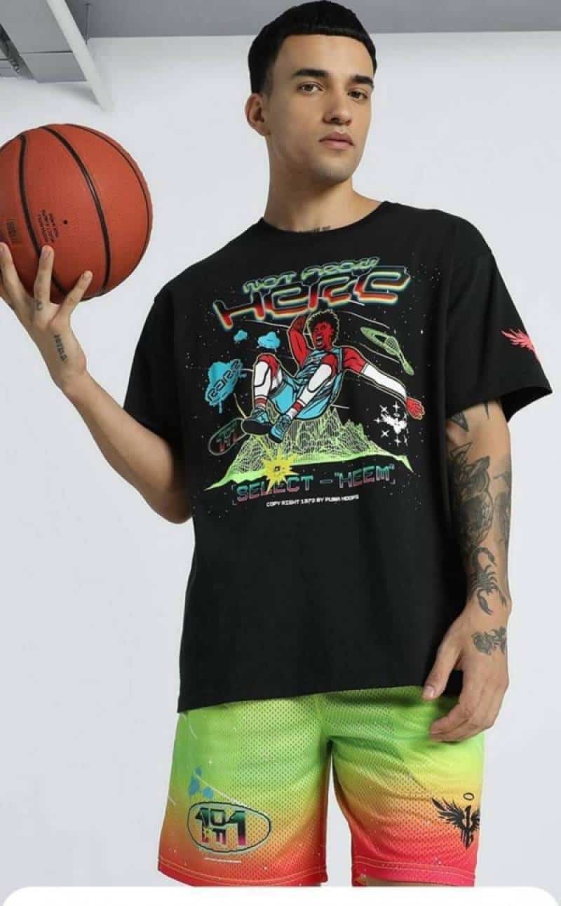 Pum a Black Basketball Edition Premium T-Shirt Secondary image
