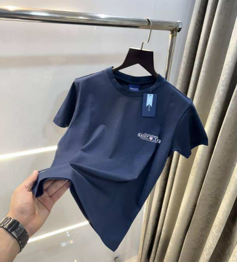 Gan t Navy Blue Logo Print Premium Classic T-Shirt Main image