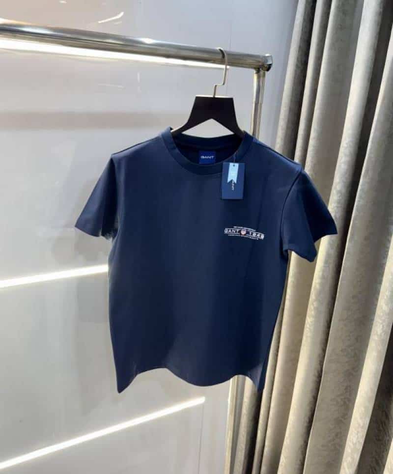 Gan t Navy Blue Logo Print Premium Classic T-Shirt Secondary image