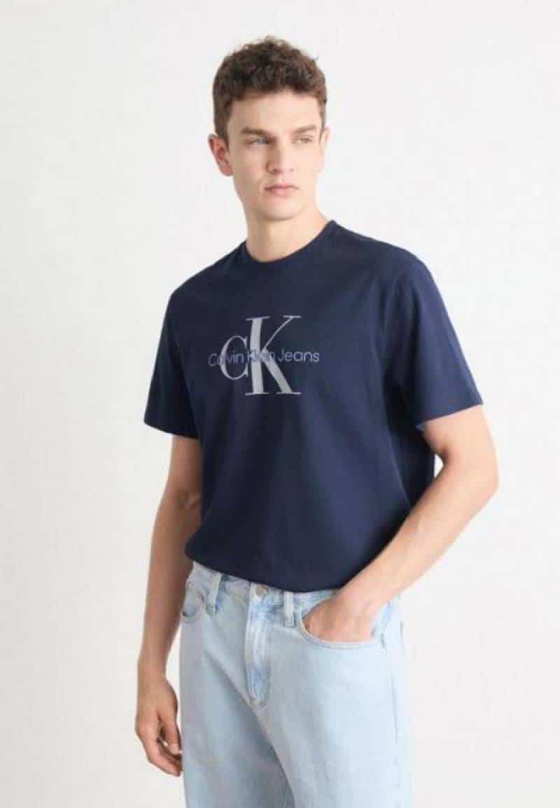 Calvin  Klein Navy Blue Logo Print Premium T-Shirt Main image