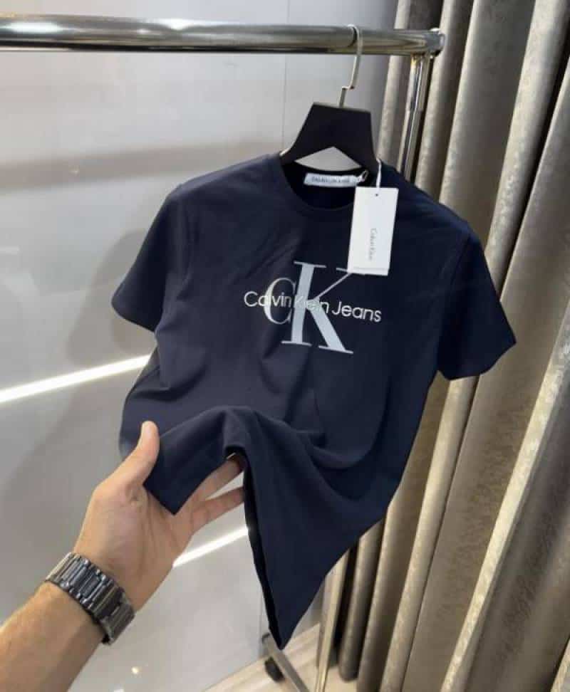 Calvin  Klein Navy Blue Logo Print Premium T-Shirt Secondary image