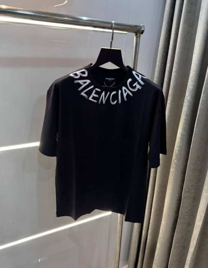 balencig a  Black Back Print Imported Oversized T-Shirt Main image