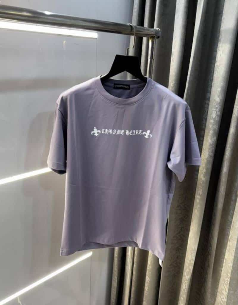 Chrome Hearts Purple Back Print Imported  oversized T-Shirt Main image