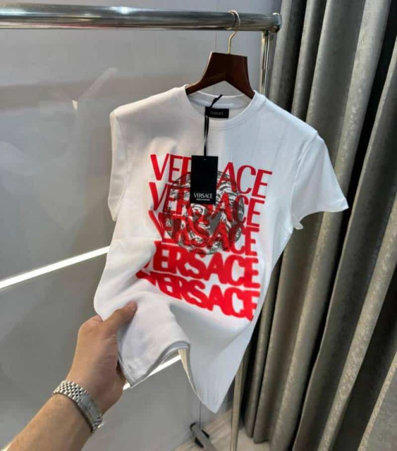 Versace Culture White Printed Premium T-Shirt