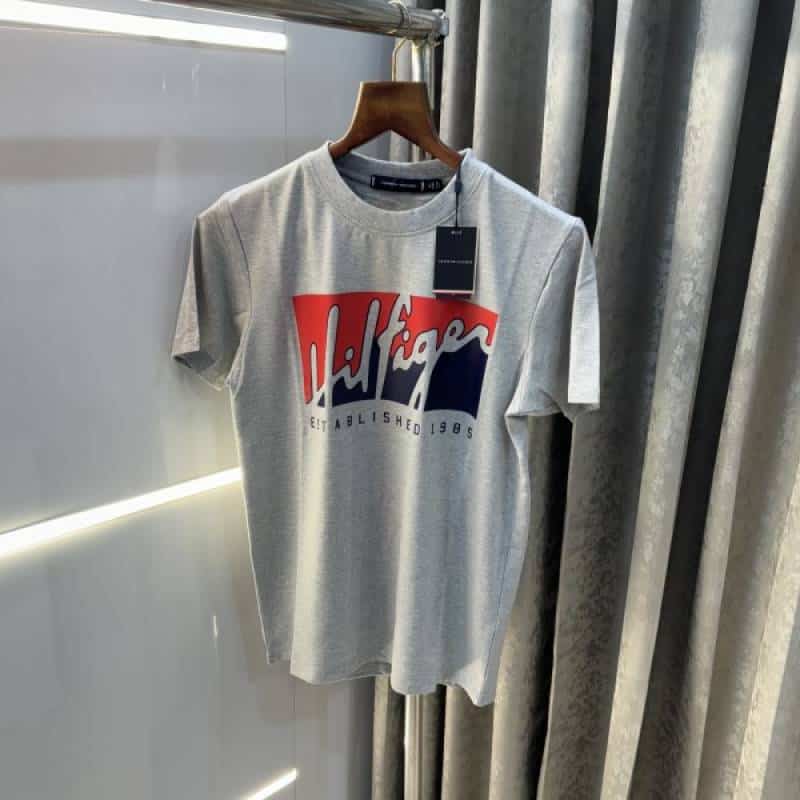 Tommy. Hilfiger Grey Logo Print Premium T-shirt Main image