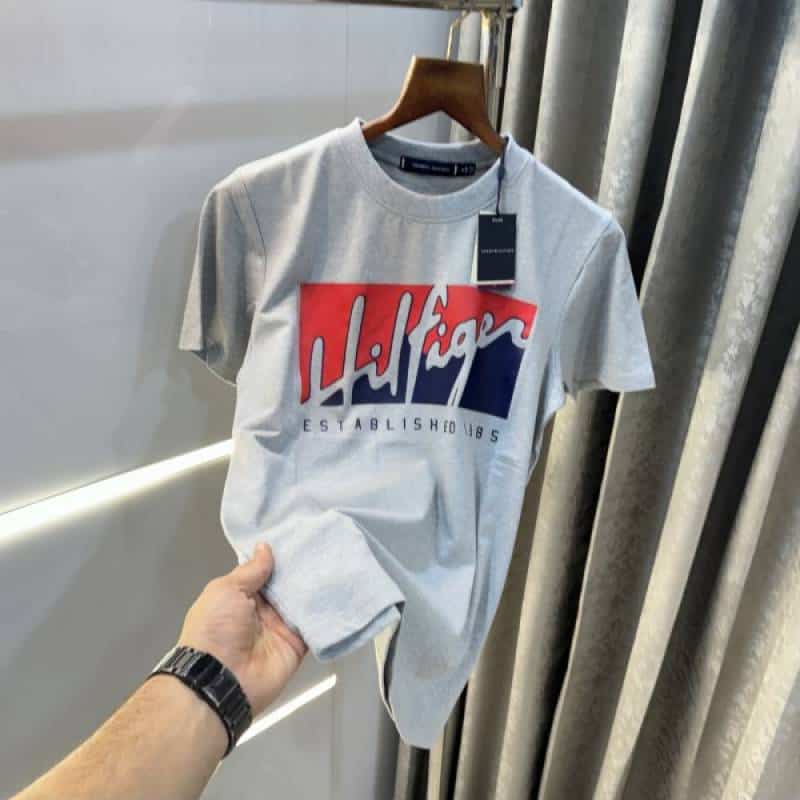 Tommy. Hilfiger Grey Logo Print Premium T-shirt Secondary image