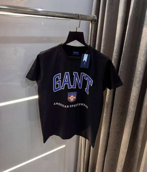 Gan t Black Logo Print Premium Classic T-Shirt
