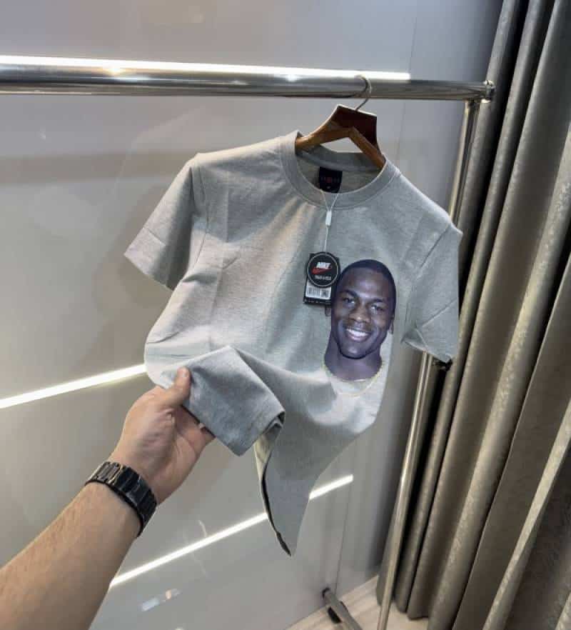 Air Jordan Grey Back Print Imported T-Shirt