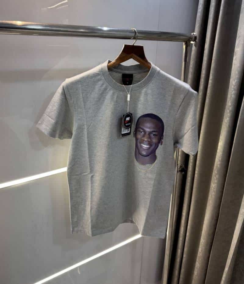 Air Jordan Grey Back Print Imported T-Shirt Secondary image