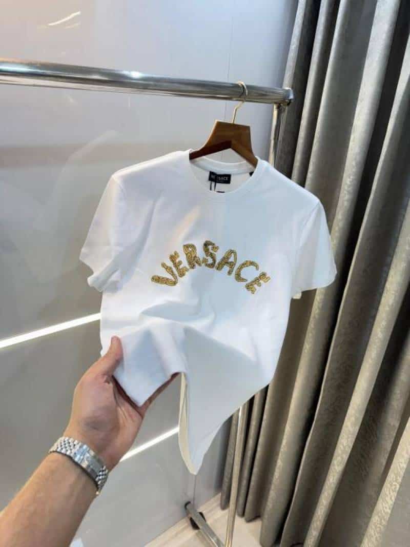 Versac e Couture White Logo Work Premium T-Shirt Main image