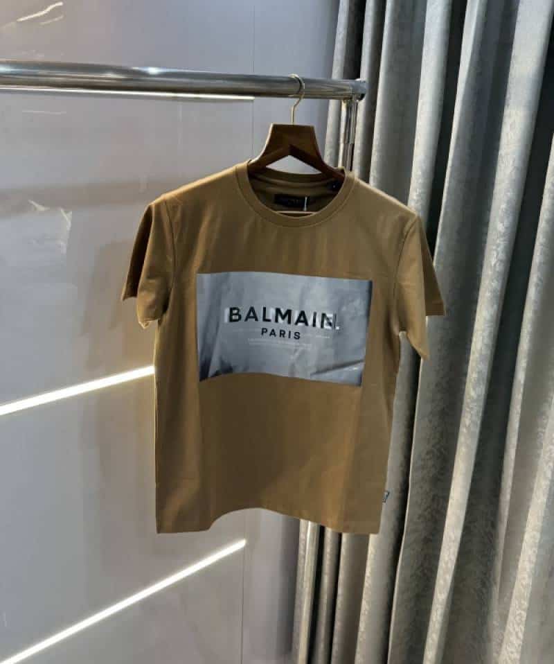 Balmai n Paris Beige Imported T-shirt Secondary image