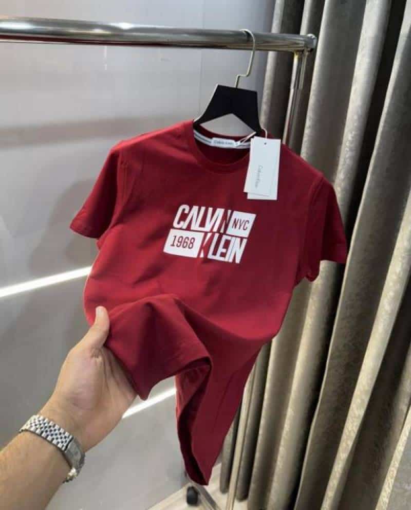 Calvin klei n Wine Logo Print Premium T-Shirt Main image