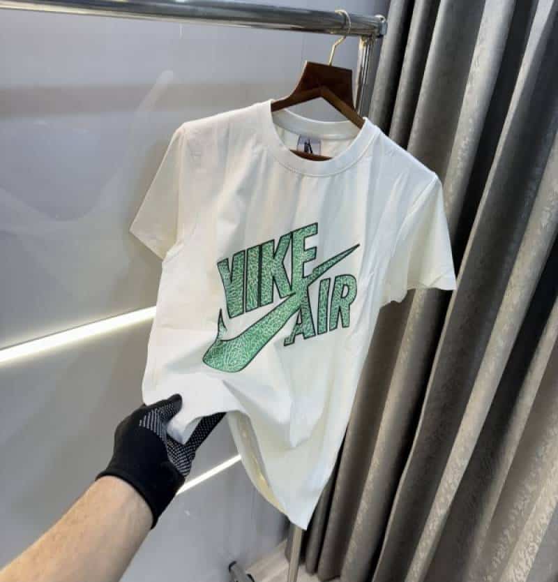 Nik e White Logo Print Premium Imported T-Shirt Secondary image