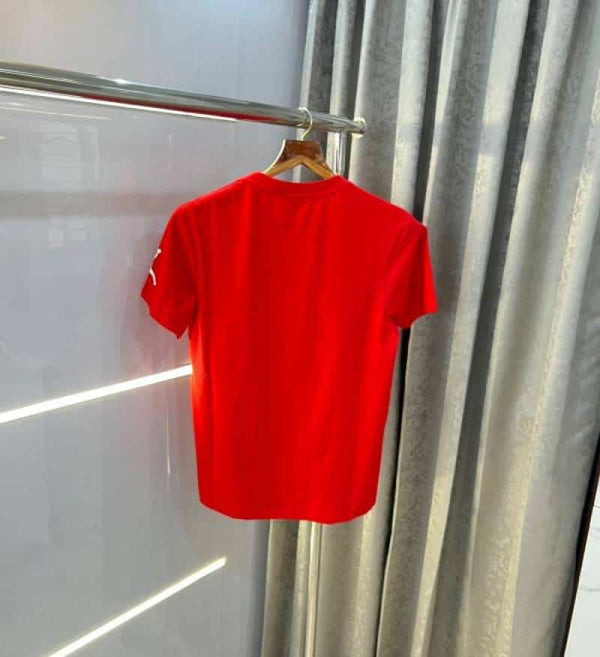 Nik e Jordan sneaker print red printed premium t-shirt
