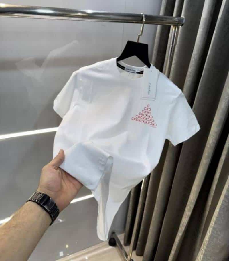 Calvin  Klein White Logo Print Premium T-Shirt Main image