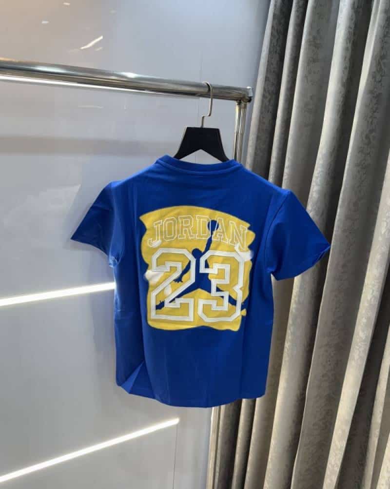 Air  Jordan  Blue Back Embroidery Imported T-Shirt Main image