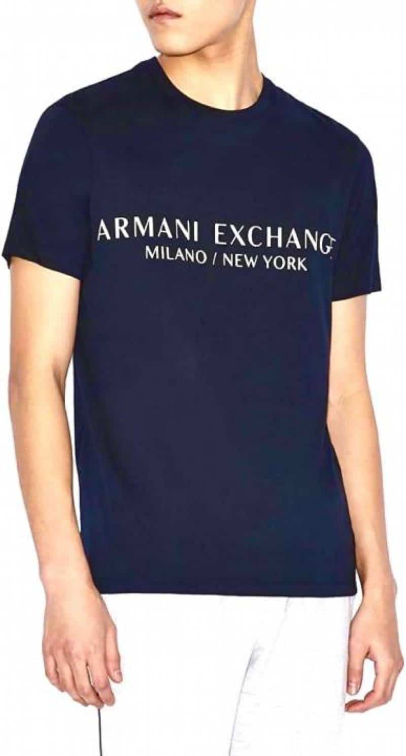 Arman i exchange Navy Blue Logo Print Premium T-Shirt Main image