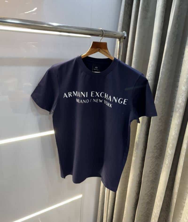 Arman i exchange Navy Blue Logo Print Premium T-Shirt Secondary image