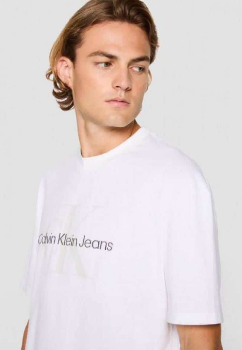 Calvin Klei n White Logo Print Premium T-Shirt Secondary image