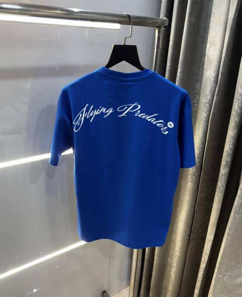 Bluorang Blue Eagle EmBOSsed Print Imported Oversized T-Shirt