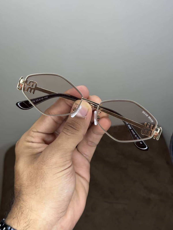 Miu Miu Designer Gold Peach LuXury Shade 478
