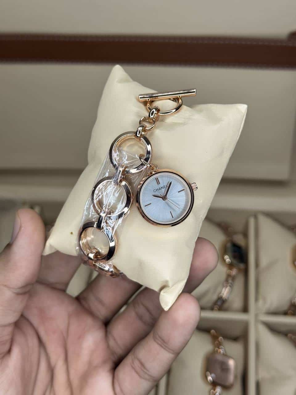 Chane L Bracelet Designer Copper White Premium Watch
