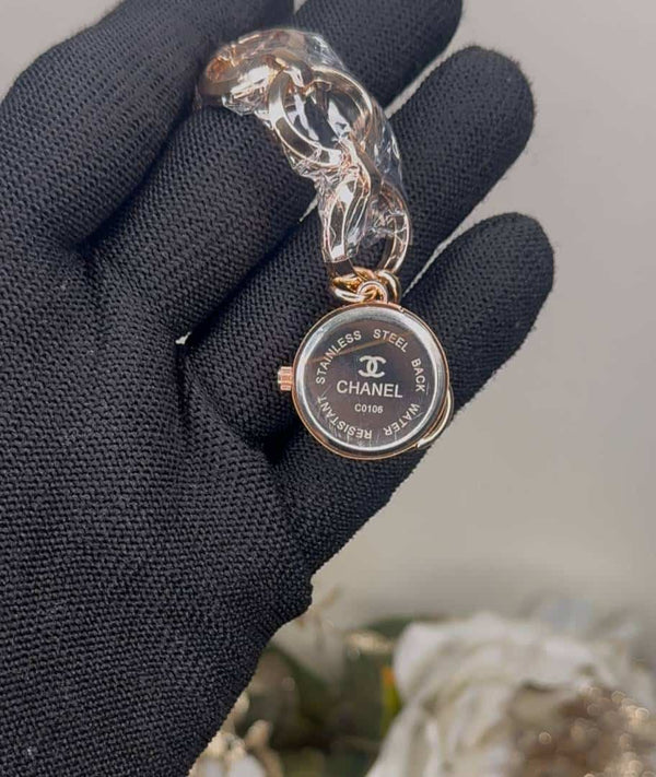Chane L Bracelet Designer Copper Grey Dial Premium Watch