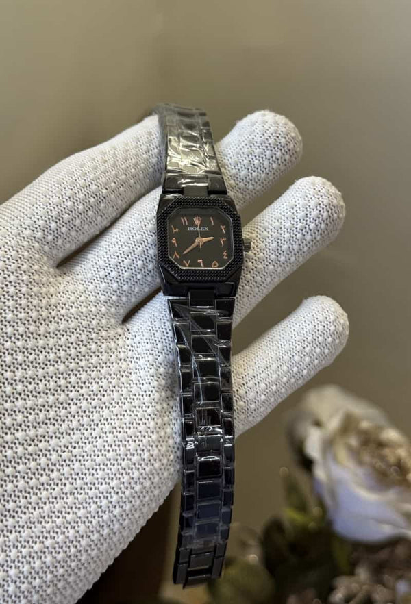 Role x Arabic All Black Ladies Premium Watch