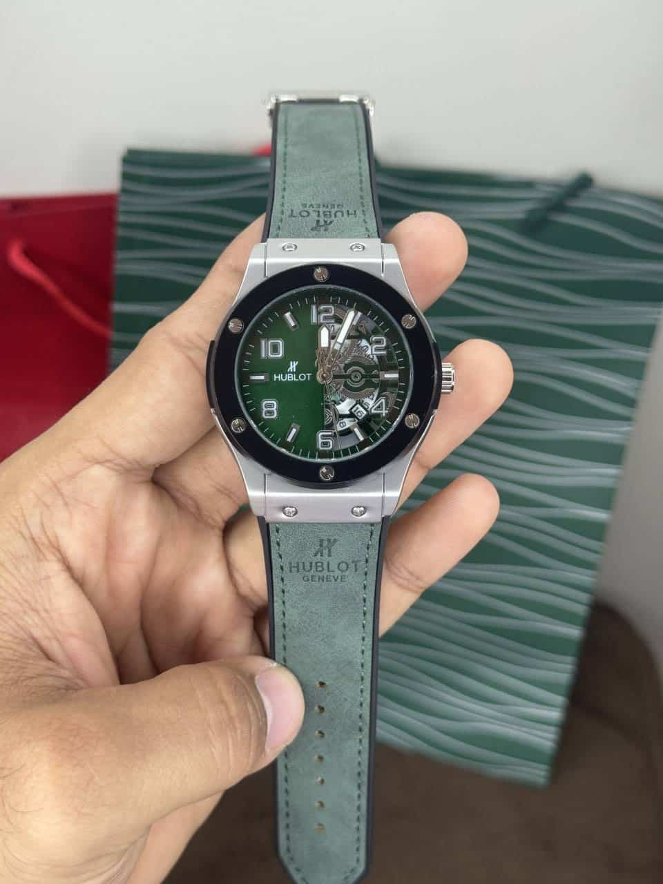 Hublot Big Bang Olive Green Quartz Watch