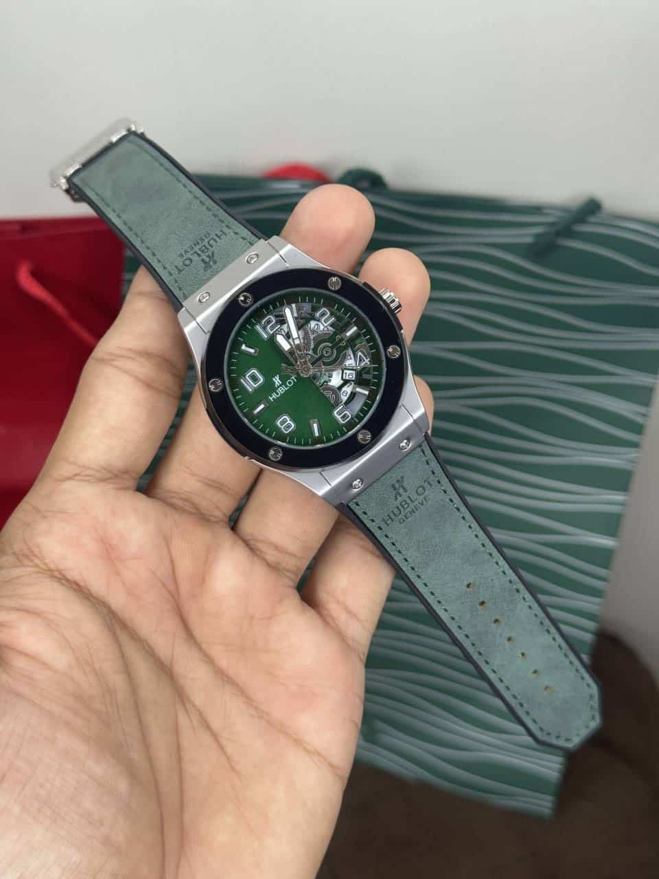Hublot Big Bang Olive Green Quartz Watch