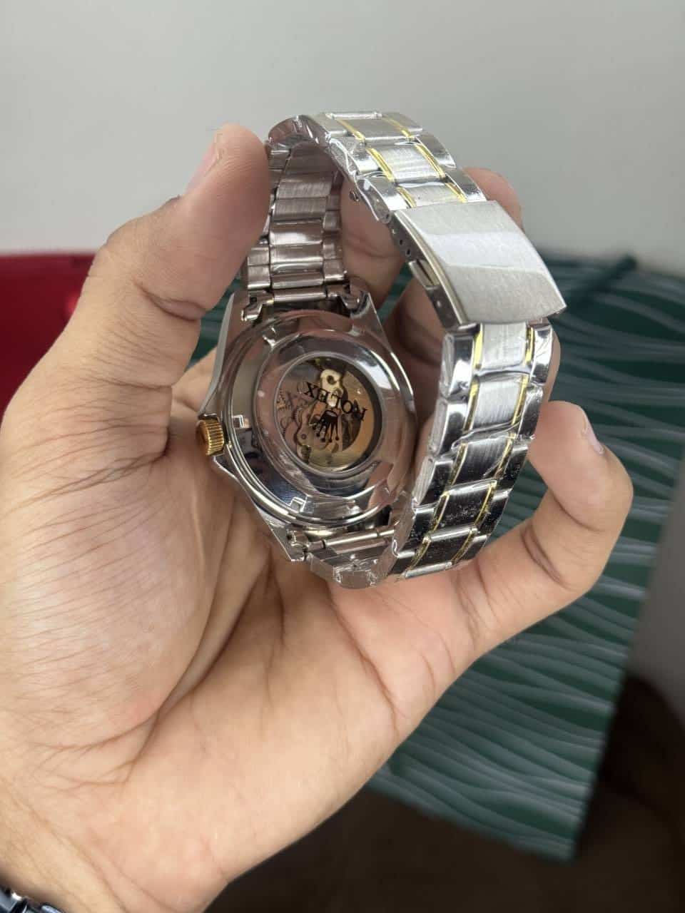 Role ...X  Dual Tone With Black Metal Automatic Premium Watch