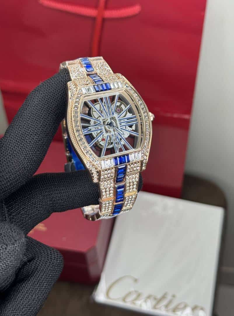 Cartie r Santos Diamond Copper Blue Limited Edition Watch Main image