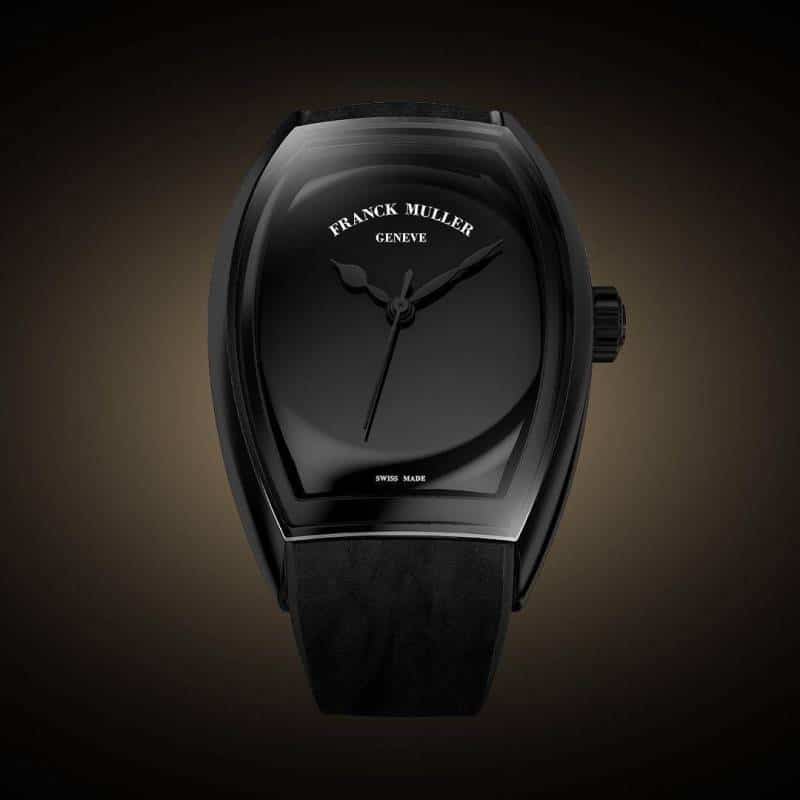 Frank Muller Designer All Black Leather Strap Premium Watch