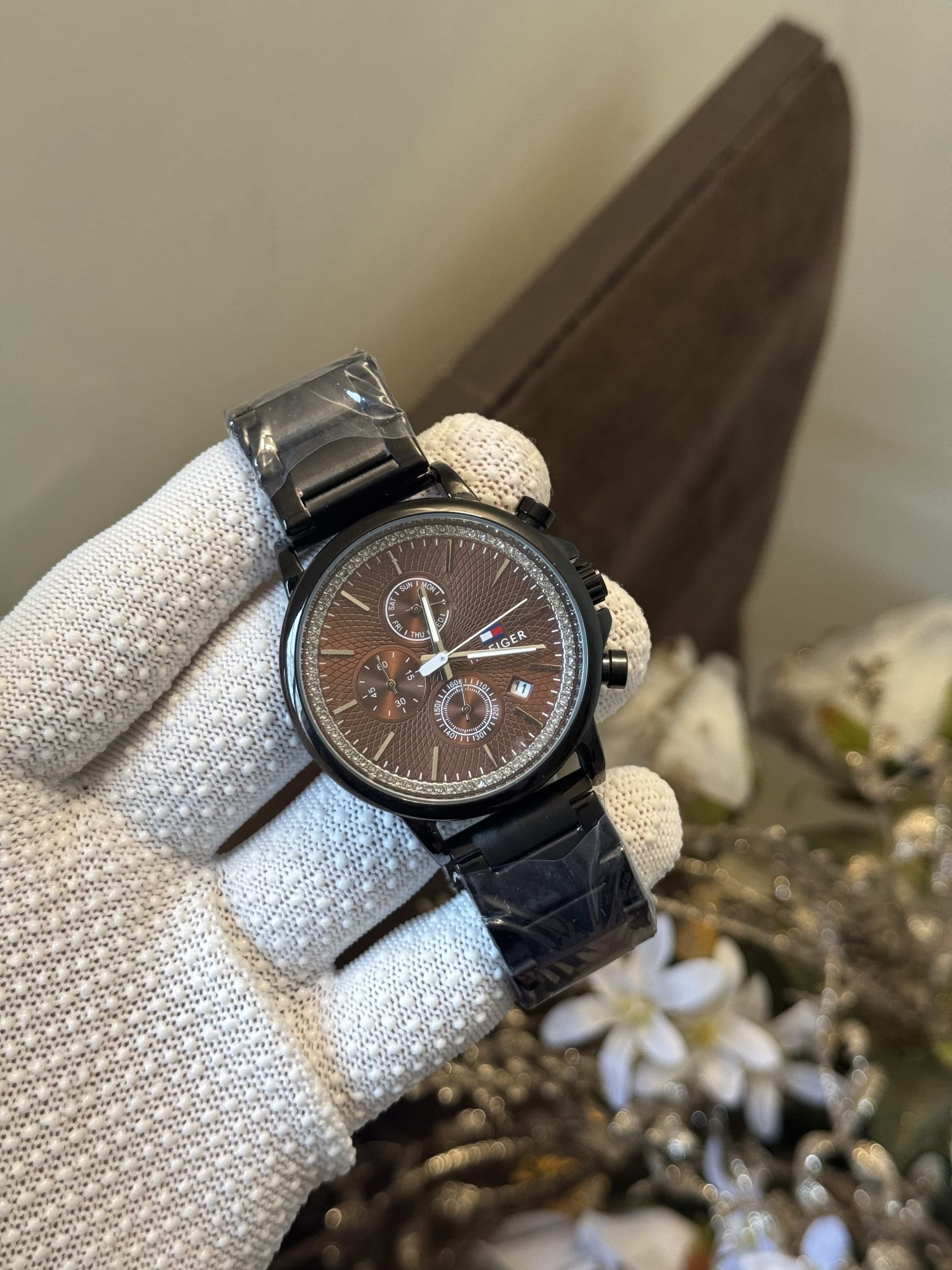 Tommy hilfige r Black With Brown Dial Premium Chronograph Watch Secondary image
