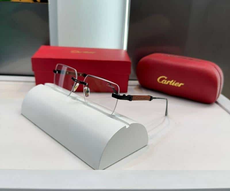 Cartie r Gunmetal-Wooden Premium  Glasses 048 Main image