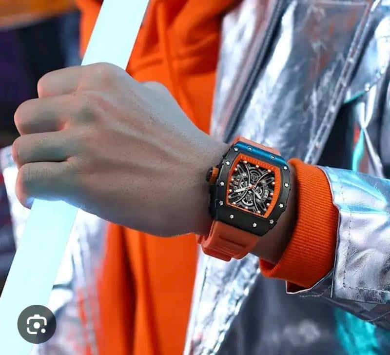 RICHARD MILLE BUBBA STORE ARTICLE OPEN Orange with black