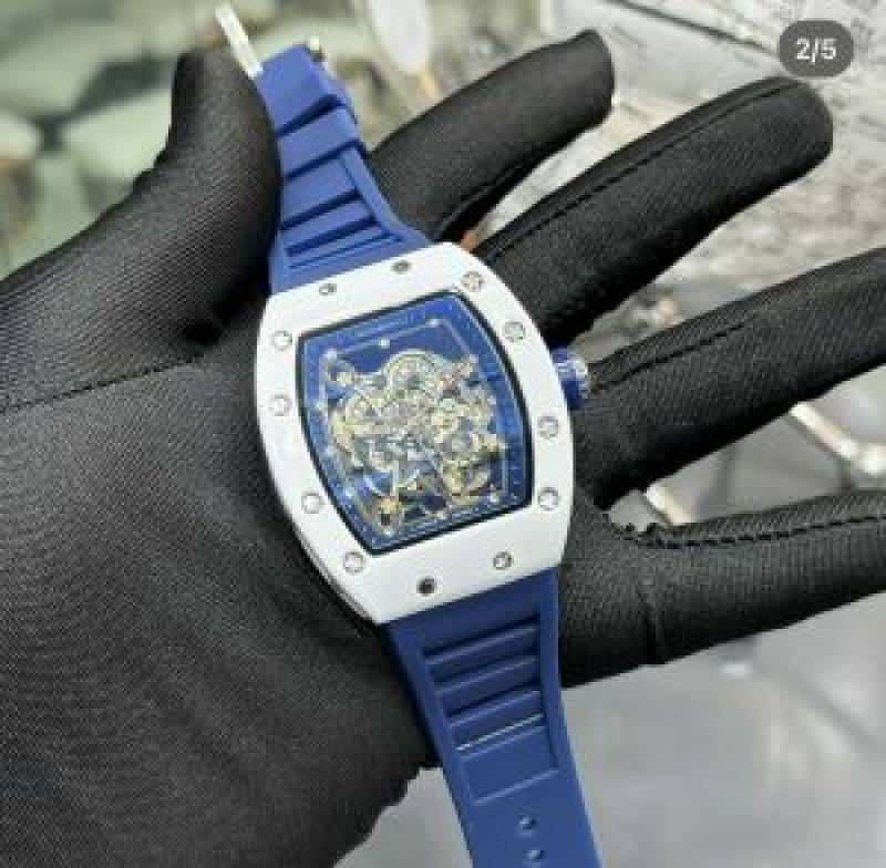 RICHARD MILLE BUBBA STORE ARTICLE OPEN Royal Blue with white Main image