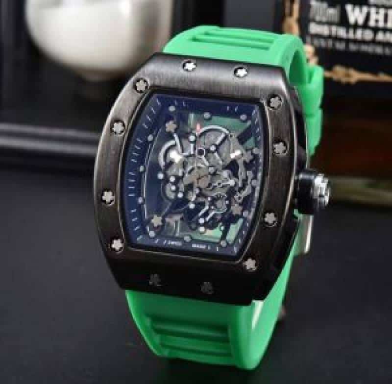 RICHARD MILLE BUBBA STORE ARTICLE OPEN Green with black